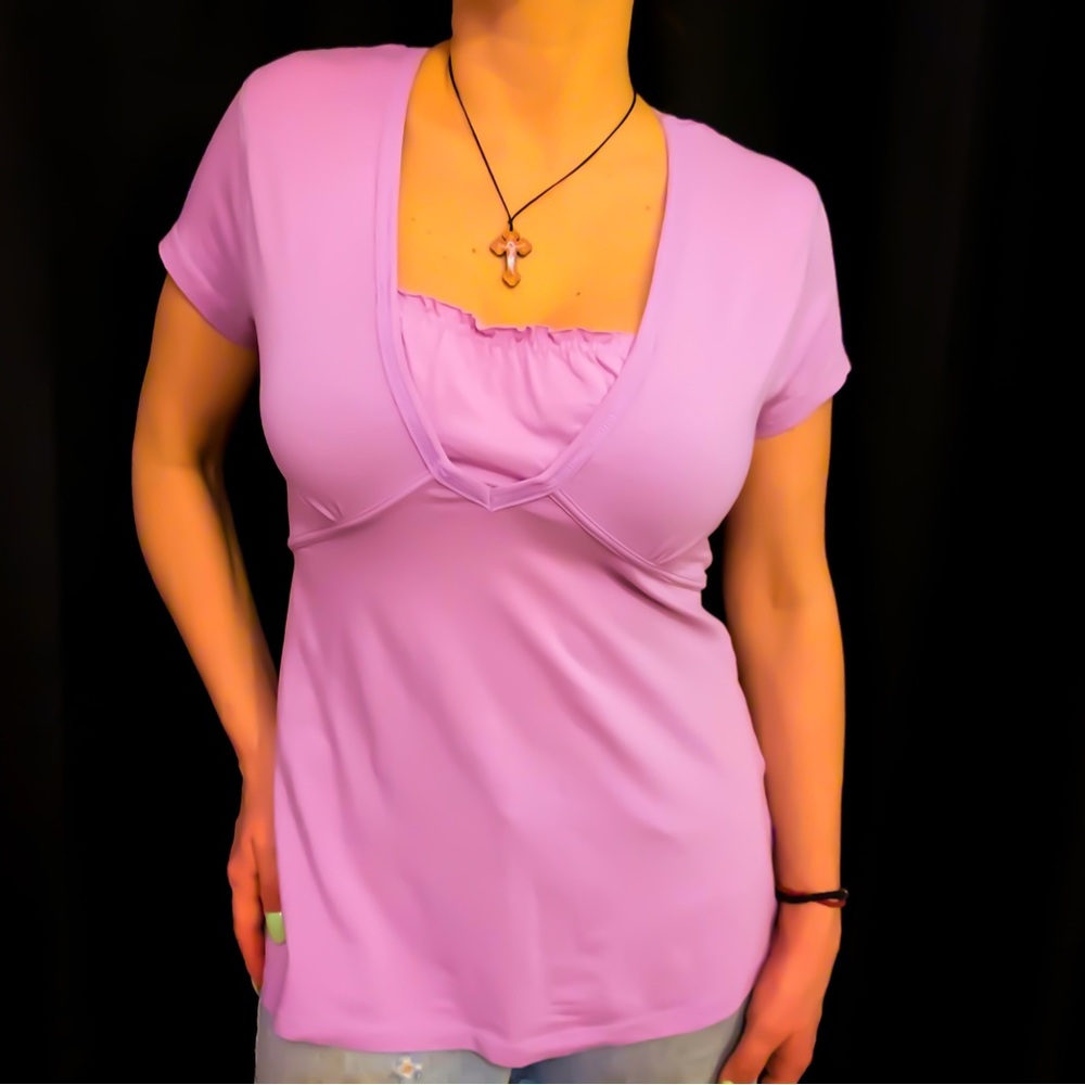 NWOT Flattering Shirt tied in back, Size Large XL